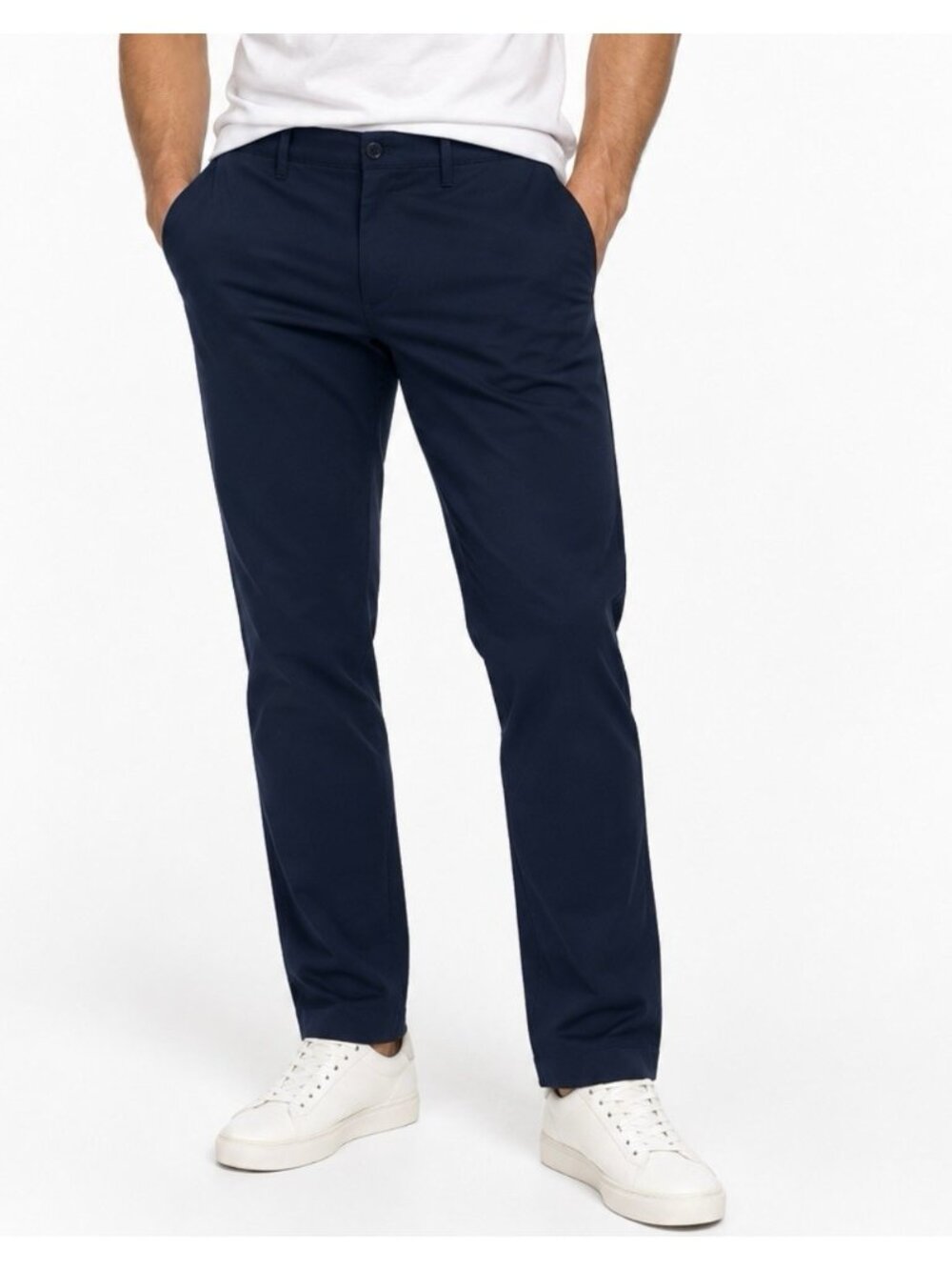 NWT J.Crew Factory Men’s Flex Pants Size 30x32 Navy Blue Slim Fit Chino Preppy